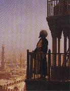 Jean - Leon Gerome Le Muezzin, the Call to Prayer. painting